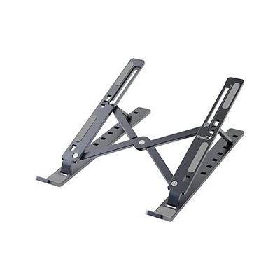 Podstavec pod notebook, G-Stand M250, polohovatelný, šedý, hliník, Genius – Hledejceny.cz