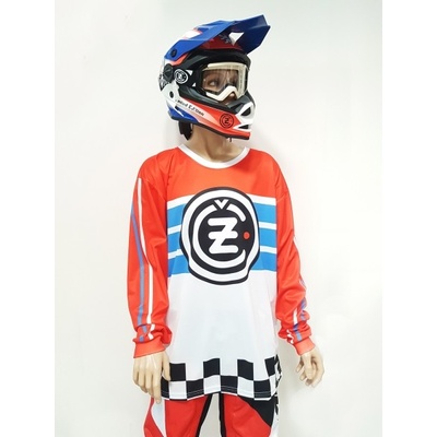 ČZ LOGO Race bielo-červeno-modrý
