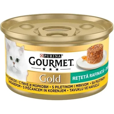 Purina Gourmet Gold Savoury Cake Chicken and Carrots мокра храна за котки пай с пиле и моркови 85gr