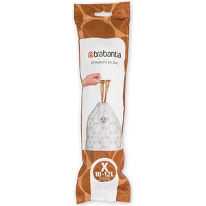 Brabantia Торба за кош Brabantia - PerfectFit, размер X, 10-12 l, 20 броя (650535)