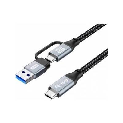 USB-C 3.2 to C/A Gen2x2 PD100W Cable Straight/Straight 2.00m black