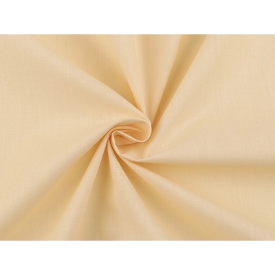 Prima-obchod Bavlněná látka / plátno jednobarevná šíře 220 cm, barva (23) vanilková