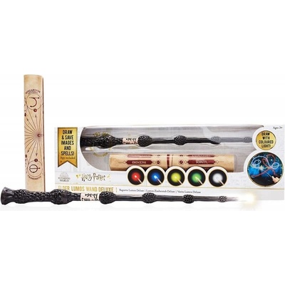 Hůlka Harry Potter bezová svítící Deluxe