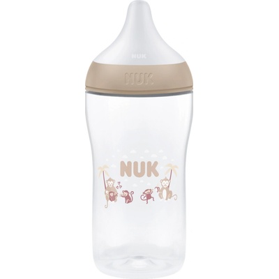 Nuk Perfect Match fľaša s kontrolou teploty Moneky 260 ml