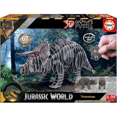 Educa 3D Puzzle dinosaurus Triceratops 67 ks