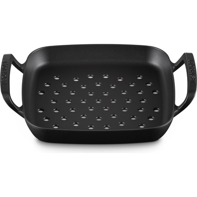 Le Creuset Плоча за скара BBQ Outdoor квадратна перфорирана 30 см черен мат (20271300000005)