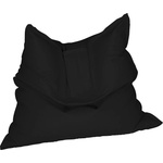 PUFRELAX Пуф, Голяма възглавница, 350л. , Magic Pillow - Teteron Black, Перящ се калъф, За открито, Пълнеж от Полистиролни перли (PUF-G-MP-TEX-BL) - topmarket