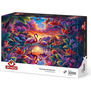 Art Puzzle Пъзел Art Puzzle от 2000 части - Среща на фламингота (42003)