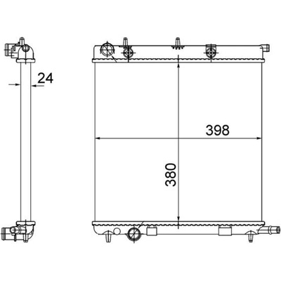 Chladič, chlazení motoru MAHLE CR 556 002S