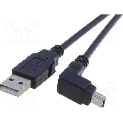 Goobay 93971 USB 2.0, USB A vidlice, USB B minizástrčka úhlový, 1,8m