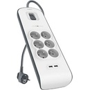 Belkin BSV604 6-zásuvka 2xUSB/2.4A, 2m