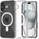 Tech-Protect Magsafe Блестящ Калъф за iPhone 16, Tech-Protect Hybrid FlexAir Glitter Clear Case, Прозрачен (5906302311422)
