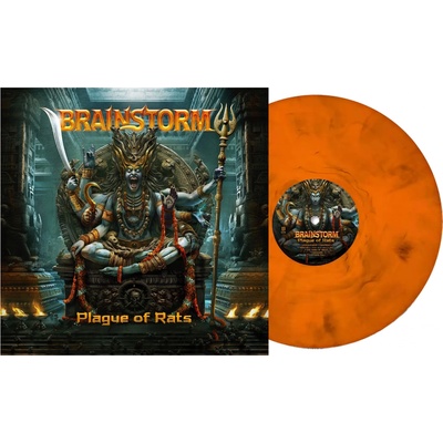 Brainstorm Plague Of Rats Orange-Black Marbled LP