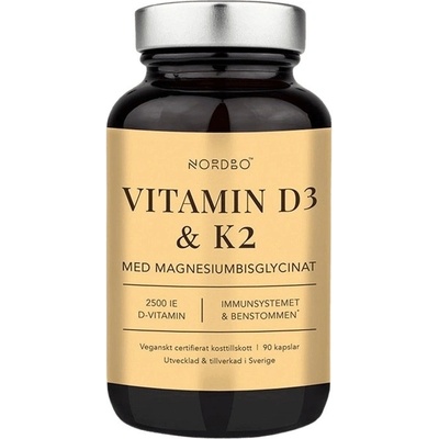 Nordbo Vitamin D3 & K2 & Magnesium 90 kapsúl