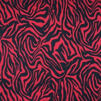 Úplet N5770, červeno-černá zebra, š.150