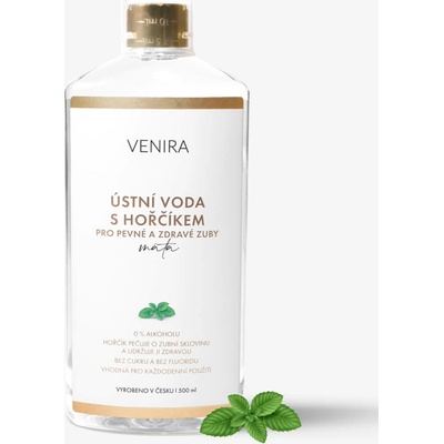 Venira s horčíkom pre silné a zdravé zuby, mäta, 500 ml