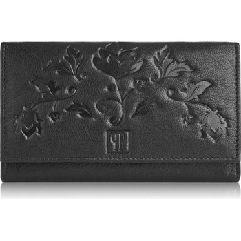 Paolo Peruzzi dámska kožená peňaženka T 45 BL čierna