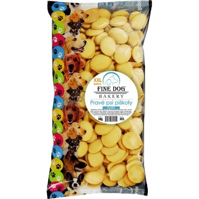 FINE DOG BAKERY Pravé psí piškoty Žluté 400 g