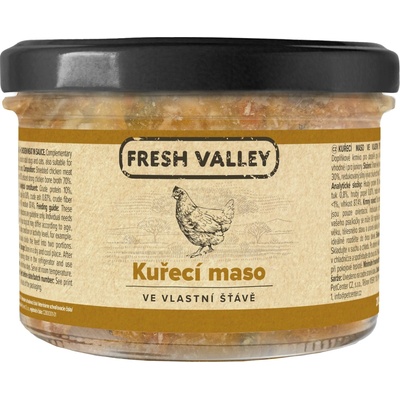 Fresh Valley kuřecí maso ve vlastní šťávě 200 g – Zboží Mobilmania