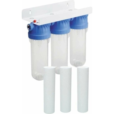 Vodní filtr FS3 ENTRY TRIO / EMI 3/4" 8 BAR 30°C pro filtraci dešťové vody včetně filtračních patron USTM 80908 – Zbozi.Blesk.cz