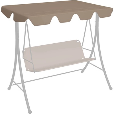 OMAXI 116005 Náhradní stříška na zahradní houpačku taupe 188/168x145/110 cm