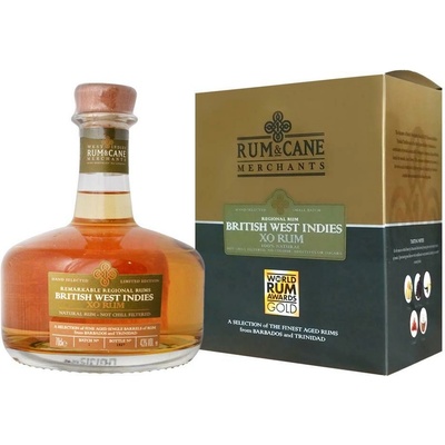 Cane British West Indies XO 43% 0,7 l (tuba)