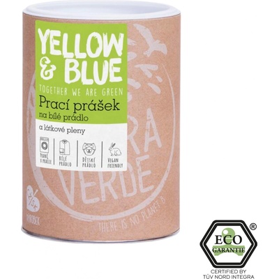 Yellow & Blue prací prášok z mydlových orechov na biele prádlo a plienky s dezinfekčným účinkom 850 g