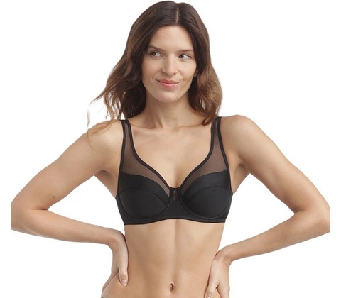 DIM Generous classic bra černá