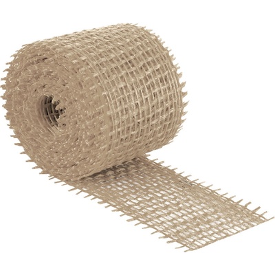 TextilCentrum.cz Bellatex Jutový dekorační pásek PŘÍRODNÍ, REŽNÝ 2520/101, šířka 4cm, návin 3m