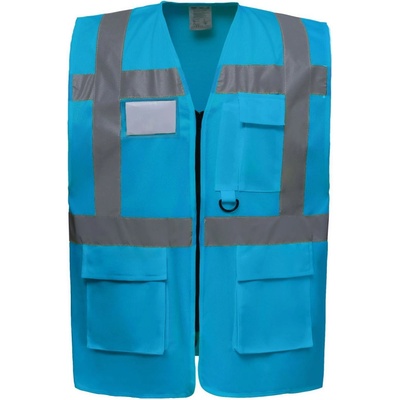 Yoko vesta HVW801 Hi Vis multifunkční výstražná Safírová