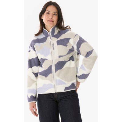 Quechua dámska fleecová mikina MH 500 Trendy maskáčová