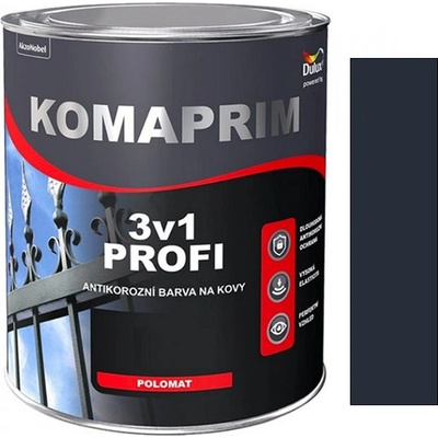 Dulux Komaprim Profi 3v1 0,7L tmavě šedý RAL 7016
