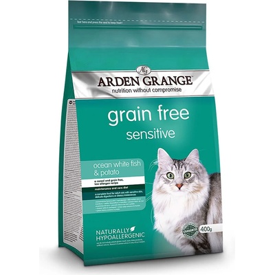 Arden grange gf Котка Чувствителна Океанска Бяла Риба и Картофи 400 г
