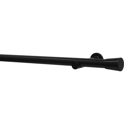 Gardinia Záclonová súprava Korfu čierna 1 tyč pr. 28 mm, 240 cm