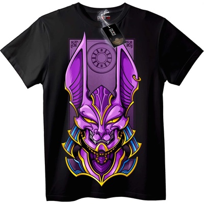 NOONEBRAND Тениска Лилав Митичен воин - 7XL, Black
