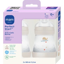 Mam Dětská antikoliková láhev Easy Active béžová 2 x 160 ml