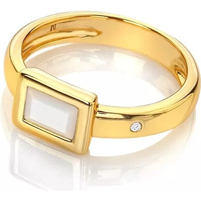 Hot Diamonds prsten X Gemstones Rectangle DR262
