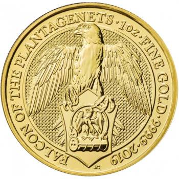 Royal Mint Zlatá mince Falcon Queens Beasts 2019 1 oz