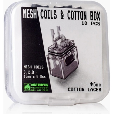 Wizman WizVapor Mesh Coil Cotton Box