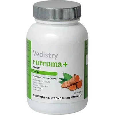 Charak Pharma Vedistry Куркума Плюс, 60 таблетки, Charak Pharma