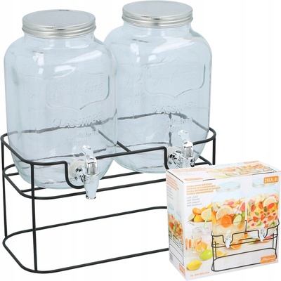 Cuisine Elegance Dvojitá sklenice s kohoutkem na vodu z limonády 2x4L