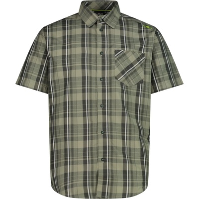 CMP Мъжка риза с копчета CMP Full Button Shirt - Sage / Pine / Bianco - размер 52 (EU) (033-3073-0617)