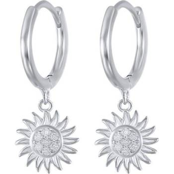 Silenti Jewelry Сребърни обеци "Лъч