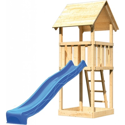 KARIBU domek LOTTI 89341 + modrá skluzavka