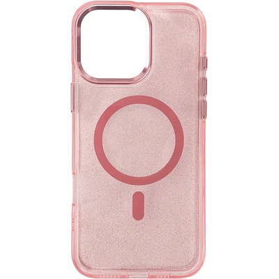 HQWear Кейс Glitter Case MagSafe за iPhone 16 Pro Max, розов/брокат (Magsafe Glitter Case MagSafe for iPhone 16 Pro Max Pink)