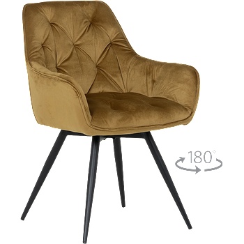 Carmen Трапезен стол latina premium - жълт