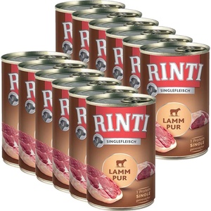 RINTI Консерва RINTI SENSIBLE PUR, агне - 12 x 400г