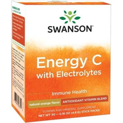 Swanson Energy C with Electrolytes pomaranč 138 g 30 x 4,6 g