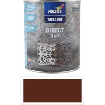 Tessarol Direct 3in1 antikorozní barva na kov 0,75L středně hnědá RAL 8011