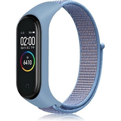 Xiaomi Mi Band 3/4 náhradní náramek Nylon Světle Modrá MBSCZ-NLN009